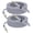 Gray, variant on ROFAY 2-Pack 25ft Ultra-Long 3.5mm Aux Cable, Nylon Braided Male to Male Auxiliary Audio Cord, Hi-Fi Lossless Sound for Home Theater, Outdoor Speakers, Car, Headphones - Grey