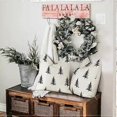 thumbnail image 1 of YCOLL Christmas Cushion Covers 50x50 cm 2 Pack Christmas Cushions Decorative Xmas Christmas Pillows Linen Cushion Cases for Christmas Decor Sofa Bedro, 1 of 3