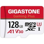 Gigastone 128GB Micro SD Card, Gaming Plus, Nintendo Switch Compatible, High Speed 100MB/s, 4K Video Recording, compatible with Nintendo Switch Dash Cams GoPro Cameras