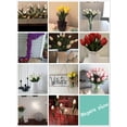 thumbnail image 3 of 10-Heads Home Decoration Mini Tulip Real Touch Tulip Artificial Flowers Bouquets (Dark Teal), 3 of 5