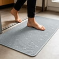 thumbnail image 1 of MTBLYS Alfombrilla antideslizante para bañera de 91 x 43 cm | Alfombrilla de ducha de PVC suave con orificios de drenaje y ventosas | Alfombrilla de secado rápido para bañera, 1 of 6