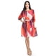 thumbnail image 4 of Vestido abstracto con cinto Roman Fashion /Juvenil, 3825 (Rojo) rojo G, 4 of 5