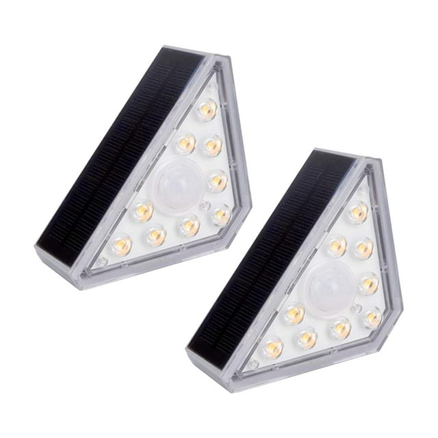 Solar Stair Lights Solar Powered Deck Lights LED Step Lights Outdoor Step Lights 2 Monocrystalline 6V