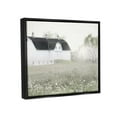 thumbnail image 3 of Stupell Industries Peaceful White Barn Countryside Meadow Blooming Buds Graphic Art Jet Black Floating Framed Canvas Print Wall Art, Design by Lori Deiter, 3 of 5