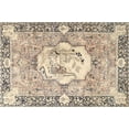 thumbnail image 1 of Ahgly Company Indoor Rectangle Traditional Dark Almond Brown Persian Area Rugs, 3' x 5', 1 of 6