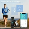 thumbnail image 2 of Montre de Sport Intelligente Bluetooth, Montre D\'entraînement Physique Hommes Femmes, Trackers d'Activité, Réglages Multilingues, Disponible pour iOS et Android, Noir, 2 of 5