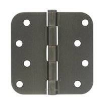 Deltana S44R515A 4" x 4" x 5/8" Radius Hinge; Antique Nickel Finish