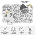 thumbnail image 3 of Grey Flower Door Mat Indoor Outdoor, Vintage Farmhouse Boho Leaf Spring Plant Non Slip Welcome Mat with Rubber Backing, Absorbent Fabric Front Door Mats Entryway Rug for Home Patio Entrance 24"x36", 3 of 8