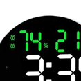 thumbnail image 1 of pitrice Wall Clock USB Powered Clock Digital Clock for Living Room Mixed Light, 1 of 8