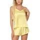 thumbnail image 2 of Conjunto de ropa de dormir para mujer Encantador chaleco con cuello en V, pantalones cortos, camisón, amarillo, M Guardurnaity XX000231-11, 2 of 7