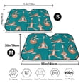 thumbnail image 3 of Balery Giraffes Doing Various Yoga Print Car Windshield Sun Shade,Windshield Sunshade for Car Pickup Truck SUV Accessories-Small, 3 of 7