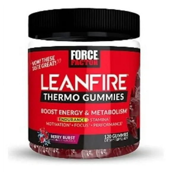 FORCE FACTOR | LeanFire Thermo 120 Gummies, | Berry Burst
