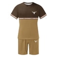 thumbnail image 6 of Track Suits Mens Crew Neck Short Sleeve Lightweight Shirts Short Pants Sets Men's Fashion Comfy Casual Leisure Outdoor Sports Suit Set, 6 of 6
