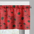 thumbnail image 5 of Ambesonne Tomato Valance & Curtain, Tomatoes Vegetable Artwork, 55"x24", Vermilion Scarlet Emerald, 5 of 7