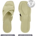 thumbnail image 4 of ROXONI Women Slippers Shower Pool Sandals Criss Cross Bathroom Quick Drying Slippers, 4 of 5