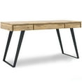 thumbnail image 1 of Pemberly Row Modern Solid Acacia Wood Writing Desk in Golden Wheat, 1 of 7