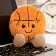thumbnail image 3 of Adorable Basketball Football Tennis Baseball Billiards Plush Toys Soft Stuffed Balls Pillow Christmas Birthday Presents for Boys, 3 of 8