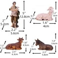 Zayton Nativity Set Christmas Nativity Scene Indoor 11 Piece 5 Inch