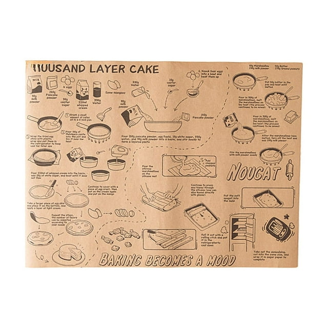 Yhmxh Utensilios de cocina 50 piezas de papel para envolver sándwiches, papel recubierto, papel absorbente de aceite, papel para hamburguesas, papel rectangular desechable para envolver sándwiches.