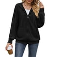 thumbnail image 4 of Wevis Women's Full Zip Hooded Jacket Long Sleeve Loose Casual Outerwear With Pockets, 4 of 6