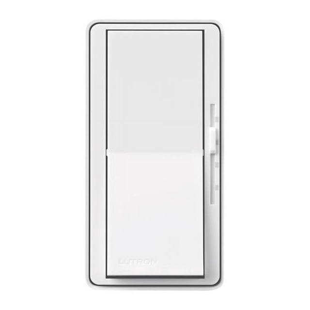 Lutron 3839115 1.5A 120 Single Rocker Slide Fan & Light Switch, White