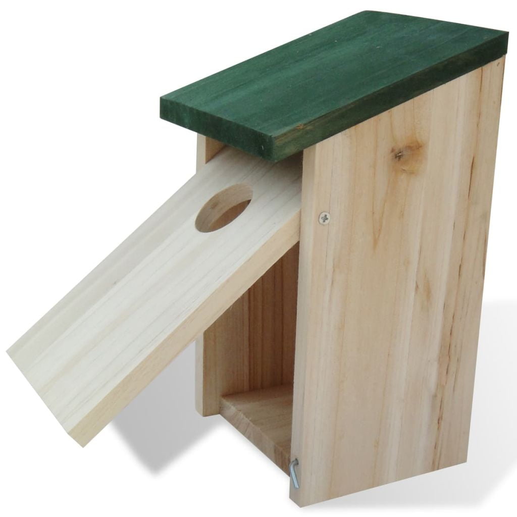 Kepooman 4pcs Bird Feeder House for Balcony, Beige Kepooman 4pcs Bird Feeder House for Balcony, Beige