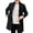 Black, variant on Wyobmus Mens Casual Trench Coat Slim Fit Notched Collar Long Jacket Overcoat Single Breasted Pea Coat Wih Pockets Black