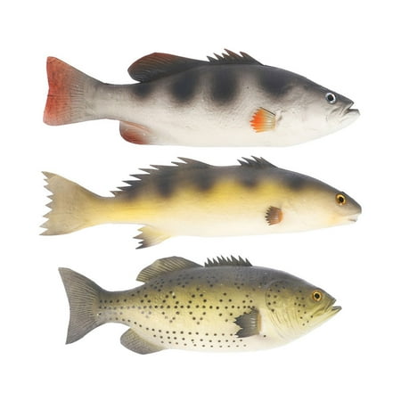 

NUOLUX 3Pcs Simulation Fish PU Fish Model Photography Fish Prop Fake Fish Decor Fish Adornment