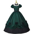 thumbnail image 2 of Women's Gothic Victorian Rococo Dress Civil War Southern Belle Tea Party Ball Gown Medieval Evening Dress, 2 of 7