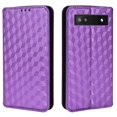 thumbnail image 2 of Flip Wallet Case for Google Pixel 6A, Plating PU Leather with RFID Blocking Credit Card & Cash Slot Kickstand Magnetic Closure Full Protective Phone Cover Women Men for Google Pixel 6A, Purple, 2 of 7