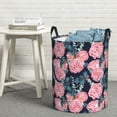 thumbnail image 5 of Goofa Rose Flowers Printed Circular Hamper,Laundry Basket with Handles,Storage Baskets Foldable,Large Capacity Laundry Hamper-Small, 5 of 8