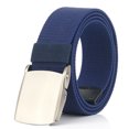 thumbnail image 1 of Cinturón de tela de nailon cortado para adaptarse a cinturones militares de hombre con hebilla abatible para regalo del día del padre 120 cm,Blue2-Blue2- Sailing Electrónica, 1 of 5