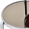 thumbnail image 2 of Twin Top Coffee Table with Tubular Rounded Legs, Silver, 2 of 5