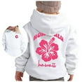 thumbnail image 1 of PMVFHDE Sweat à Capuche Grande Taille pour Fille, Manches Longues, Doux, Graphique, Blanc, 5-6 Ans, 1 of 6
