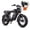 Black-1 BT, variant on ENGWE M20 3.0 Electric Bike for Adults, 60V 20Ah Batteries Electric Mountain Bike, Peak 3300W 40MPH Off Road Mountain Ebike, 20" Mountain Bicycle Full Suspension Ebikes UL2849