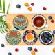 thumbnail image 2 of Kit Posavasos Con 6/8 Uds. Mandala Forma Especial Copos Nieve Invierno, 2 of 9