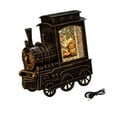 thumbnail image 3 of GUOOL Halloween Snow Globe Lantern Halloween Decorations Lighted Snowglobe Desktop 3 pumpkins, 3 of 9