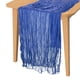 thumbnail image 1 of Uxcell Camino de Mesa de Gasa de Queso de 14 Pies Largo Bohemio Color Azul, 1 of 7
