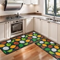 thumbnail image 3 of Kitchen Rugs Sets Of 2,Lemon Mixed Citrus Fruits DarkGreen Pattern Anti Fatigue Kitchen Mat Rugs Non Slip Washable,Decorative Kitchen Floor Mats for Kitchen,Sink,Laundry,17"x47"+17"x47", 3 of 5