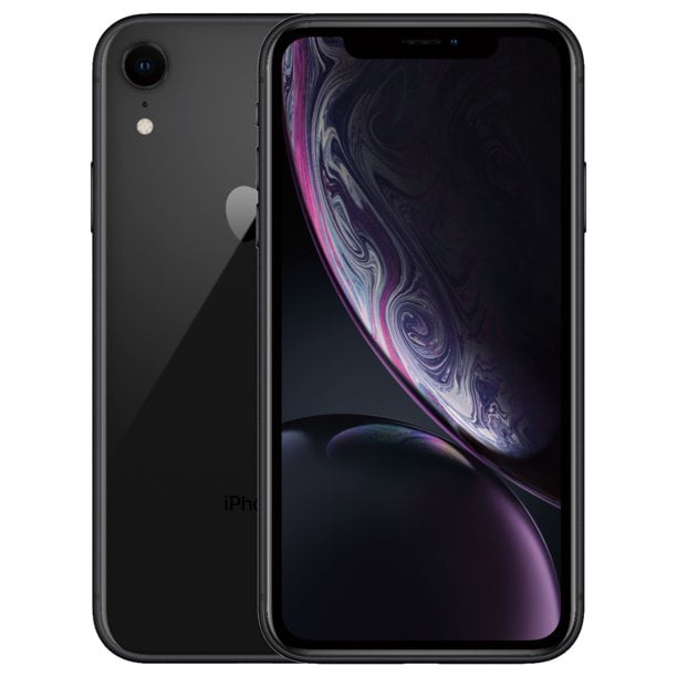 Restored Apple iPhone XR, 128 GB, Black - Fully Unlocked - GSM and CDMA  compatible (Refurbished)