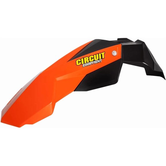 Stealth SM Front Fender – 17in, Black/Orange – Circuit