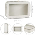 thumbnail image 2 of Clear Makeup Bag Large Cosmetic Bag PU Leather Cosmetic Organizer Portable Travel Toiletry Pouch Water-resistant Toiletry, 2 of 4