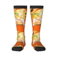 thumbnail image 2 of Picia Women Crew Soft Moisture-wicking Socks Sunflower Gnomes 3 Pattern Design Cotton Socks, One Size fit All, 2 of 9