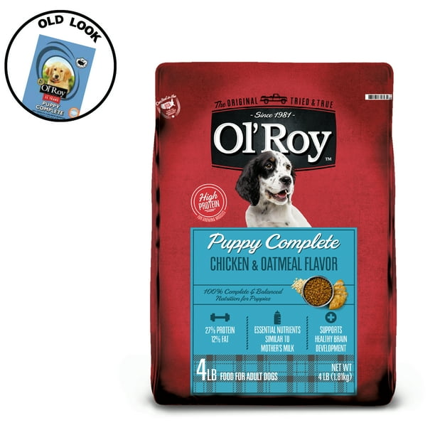 Ol' Roy Chicken Flavor Dry Dog Food for Adult, 4 lb. Bag