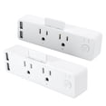 thumbnail image 2 of Enchufe elegante del puerto USB dual del zócalo de WiFi del control de voz para el enchufe 100?240V de Google Alexa los E.E.U.U., 2 of 8