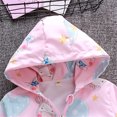 thumbnail image 4 of Mercatoo Toddler Girls Hooded Outwear Zipper Windbreaker Light Jacket Coat Spring Outdoor Jackets for Girls 10 to 12, 4 of 9