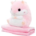 thumbnail image 3 of Jouets en Peluche Hamster Mignons avec Couverture, 3 of 5