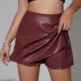 thumbnail image 5 of RUTAYY Women's Skirt Skorts High Waisted Bodycon Irregular Skort Solid Color Soft Comfortable Trendy Travel Mini Skirt, 5 of 7