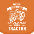 thumbnail image 4 of Inktastic Old Man Tractor Boys Baby Bib, 4 of 4