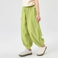 thumbnail image 3 of breaise Girls Cargo Pants Wide Leg High Waisted Jogger Pants Stretch Quick Dry Track Pants with Pockets Loose Casual Lounge Pants, 3 of 6